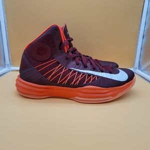 Nike Burgundy and Orange Athletic Sneakers